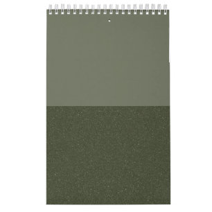 Calendrier mural en duo de mousse vert