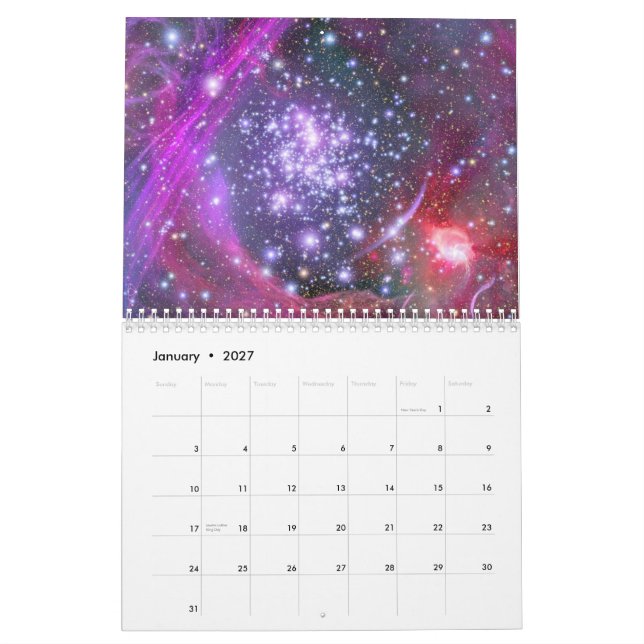 Calendrier Mural Espace extra-atmosphérique (Jan 2027)