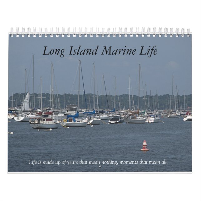 Calendrier Mural Espèce marine du Long Island (Protection)