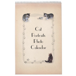 Calendrier Mural Faces de chat