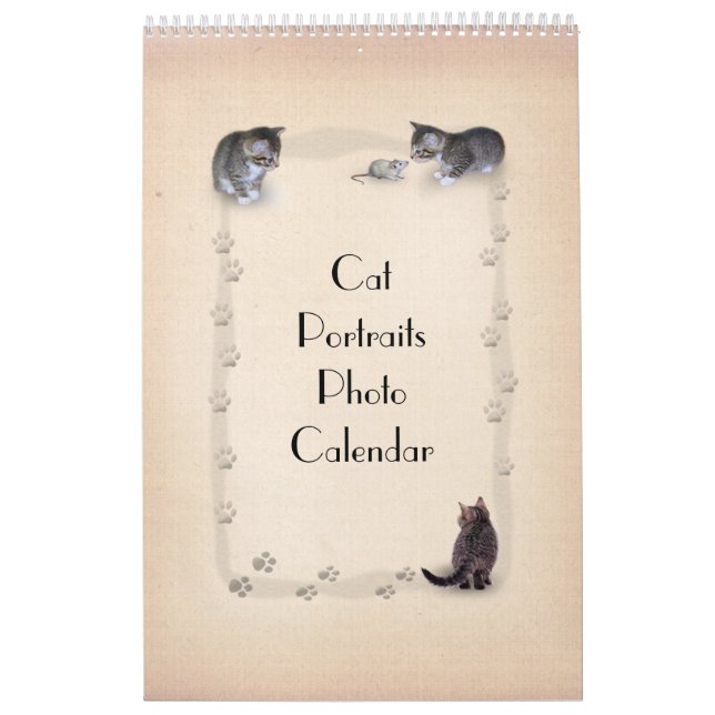 Calendrier Mural Faces de chat (Protection)