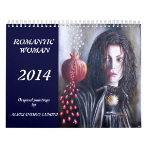 CALENDRIER MURAL FEMME ROMANTIQUE 2014