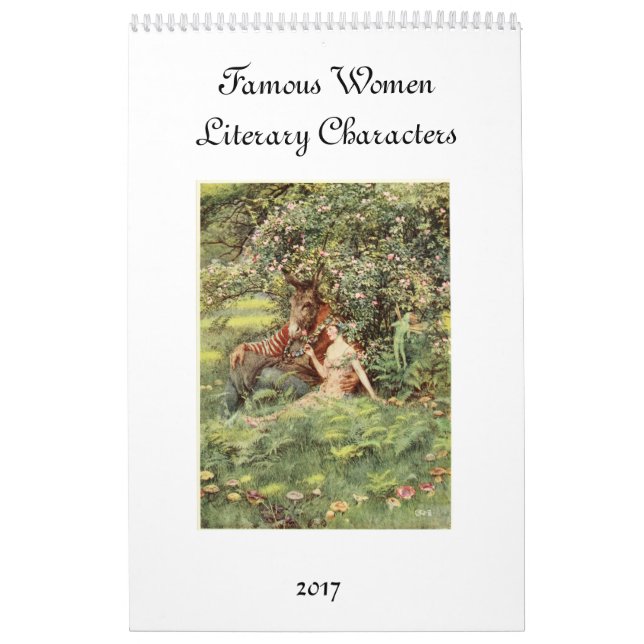 Calendrier Mural Femmes célèbres de la littérature (Protection)