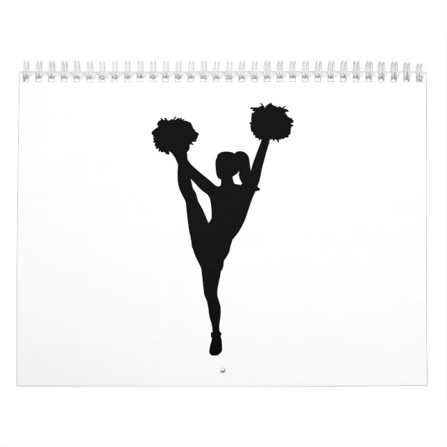 Calendrier Mural Fille de pom-pom girl de danse (Protection)