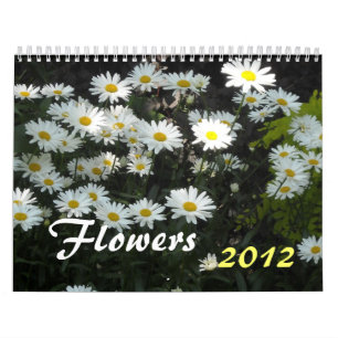 Calendrier Mural Fleurs 2012