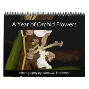 Calendrier mural Fleurs d'Orchidées par J. Fatherr