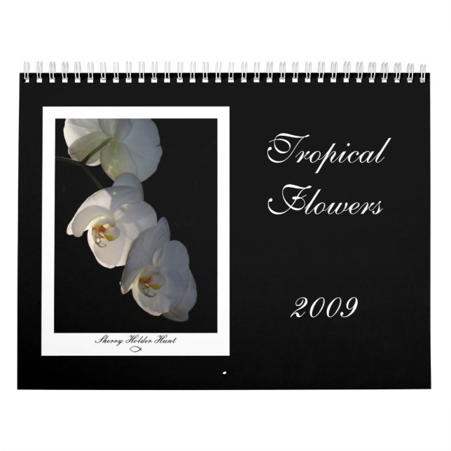 Calendrier Mural Fleurs tropicales 2009 (Protection)