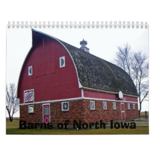 Calendrier Mural Granges de l'Iowa du nord
