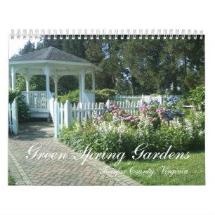 Calendrier Mural Green Spring Gardens, Fairfax County, Virgini...