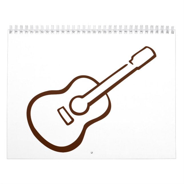Calendrier Mural Guitare classique (Protection)