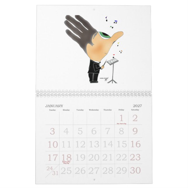 Calendrier Mural HANDzYMANS (Jan 2027)