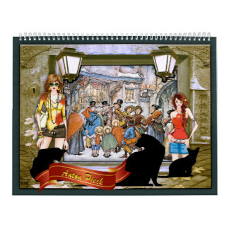 Calendrier Mural High Fashion & Anton Pieck