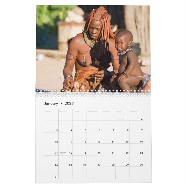 Calendrier mural Himba (Jan 2027)