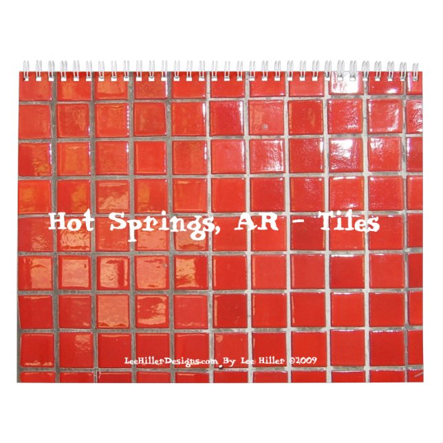 Calendrier Mural Hot Springs, AR Historic District Tiles Calender (Protection)