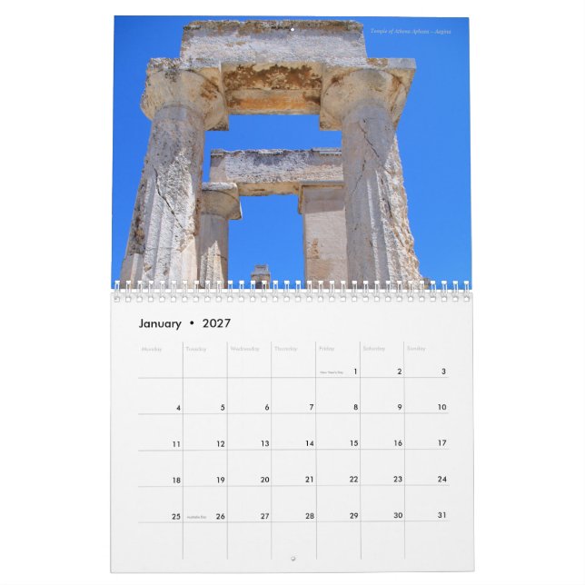 Calendrier Mural Images de Grèce (Jan 2027)