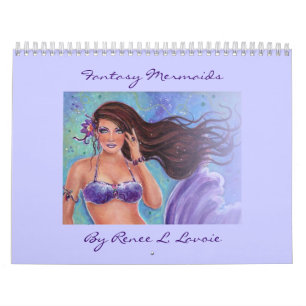 Calendrier Mural imaginaire Mermaid Calender 2013 Par Renee L. Lavo