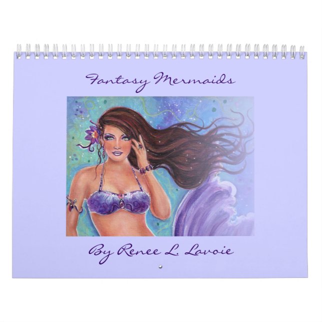 Calendrier Mural imaginaire Mermaid Calender 2013 Par Renee L. Lavo (Protection)