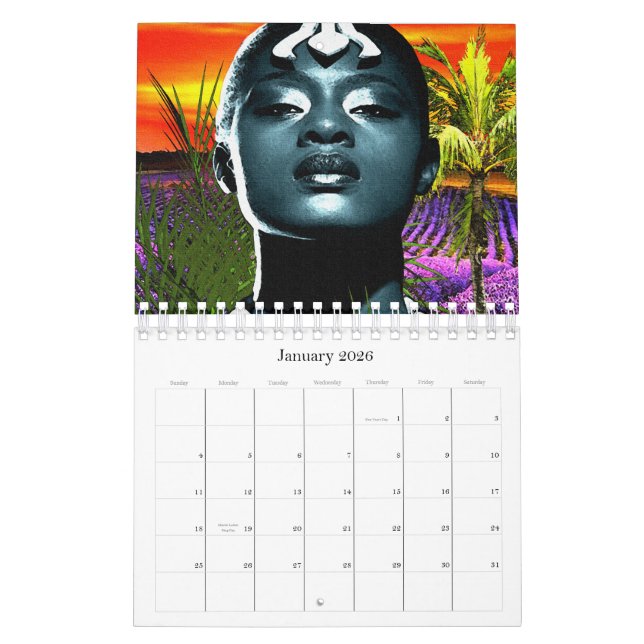 Calendrier Mural "Infuse ton espace avec la fierté africaine" (Jan 2026)