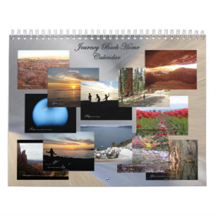 Calendrier mural inspiré à la maison arrière de