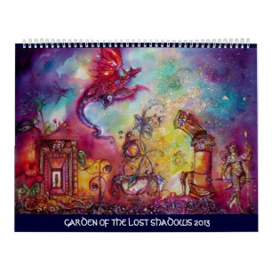 CALENDRIER MURAL JARDIN DES OMBRES PERDUES -DRAGON ROUGE VOL 2013