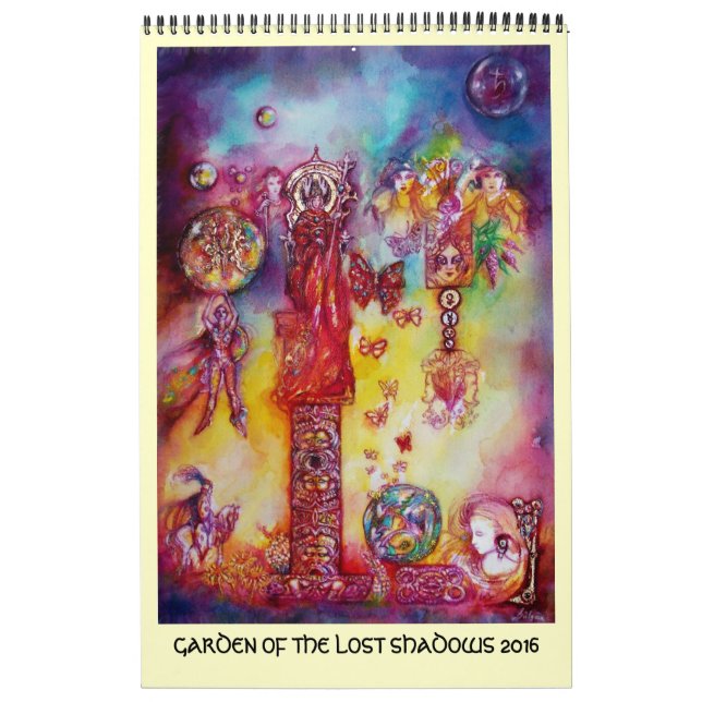 CALENDRIER MURAL JARDIN DES OMBRES PERDUES FAERY & BUTTERFLIES 2016 (Protection)