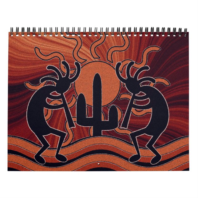 Calendrier Mural Kokopelli Sud-Ouest (Protection)