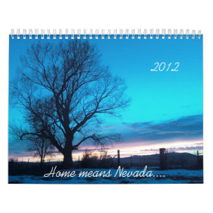 Calendrier Mural La maison signifie le Nevada…
