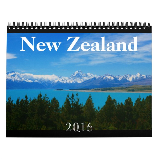 Calendrier Mural la Nouvelle Zélande 2016 (Protection)