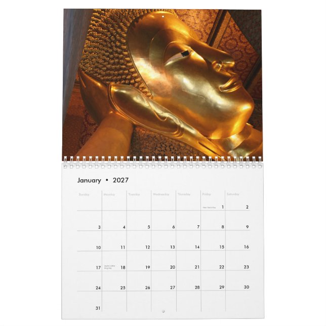 Calendrier Mural La Thaïlande 2010 (Jan 2027)