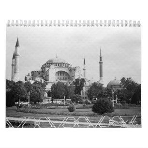 Calendrier Mural La Turquie vintage Istanbul 1970