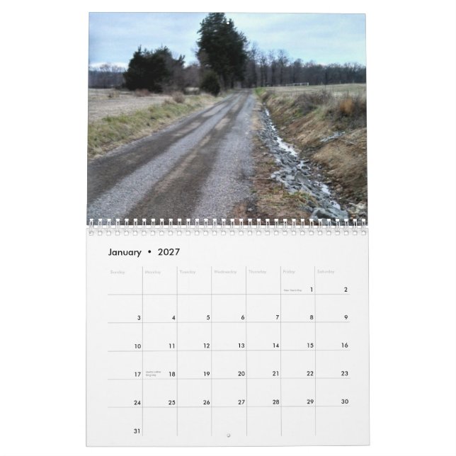 Calendrier Mural La vie de ferme (Jan 2027)