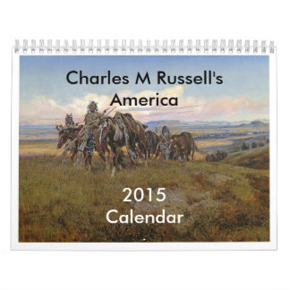 Calendrier Mural L'Amérique de Charles M Russell