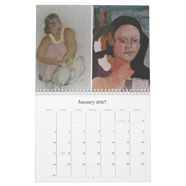 Calendrier Mural L'art de la malle de Norma (Jan 2027)