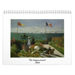 Calendrier Mural Le ~ impressionniste variable pour 2018