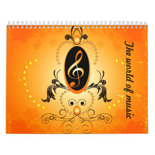 Calendrier Mural Le monde de la musique