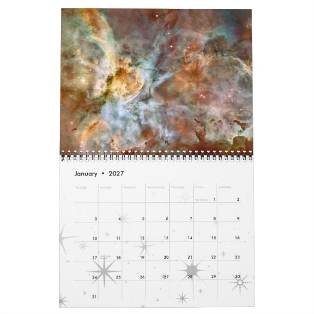 Calendrier Mural Le télescope spatial Hubble (Jan 2027)