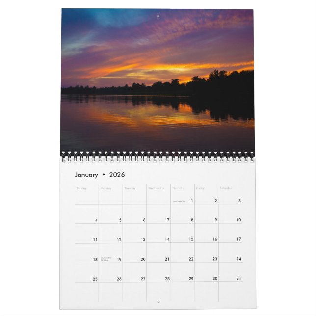 Calendrier Mural le Wisconsin (Jan 2026)