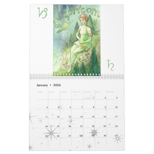 Calendrier Mural Le zodiaque (Jan 2026)