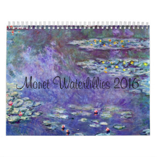 Calendrier Mural L'eau Lillies 2016 de Monet