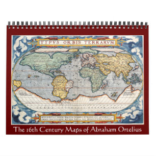 Calendrier Mural Les cartes d'Abraham Ortelius 2012