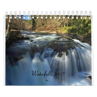 Calendrier Mural Les cascades classent 2017 - 2 pages petites