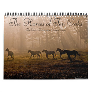 Calendrier Mural Les chevaux de Dix chênes