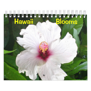 Calendrier Mural Les fleurs d'Hawaï