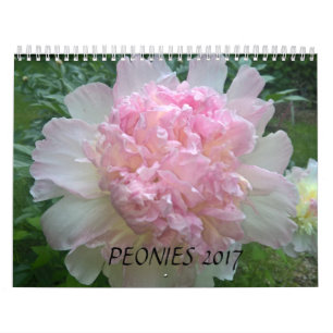 Calendrier Mural Les pivoines classent 2017