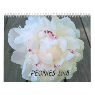 Calendrier Mural Les pivoines classent 2018
