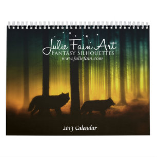 Calendrier Mural L'imaginaire trop heureux de Julie silhouette le