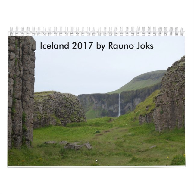 Calendrier Mural L'Islande 2017 par Rauno Joks (Protection)