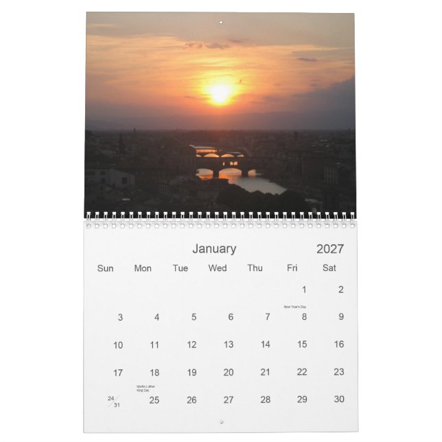 Calendrier Mural L'Italie (Jan 2027)
