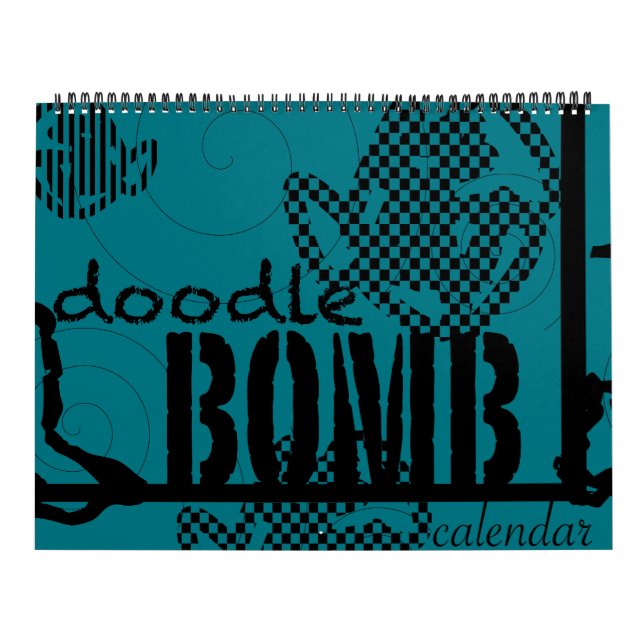 Calendrier Mural Livre de coloriage de bombe de griffonnage (Protection)