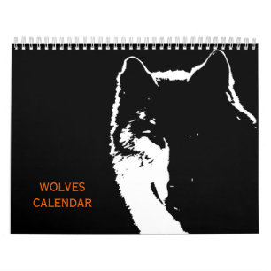 Calendrier Mural Loups - Animaux sauvages